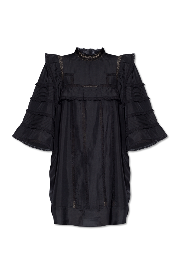 High Neck Cut Out Midi Dress - SchaferandweinerShops